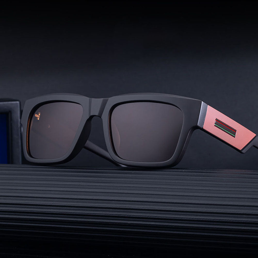Muške sunčane naočare Techsuit 8491, Polarizovane, UV zaštita, Mat crno sive