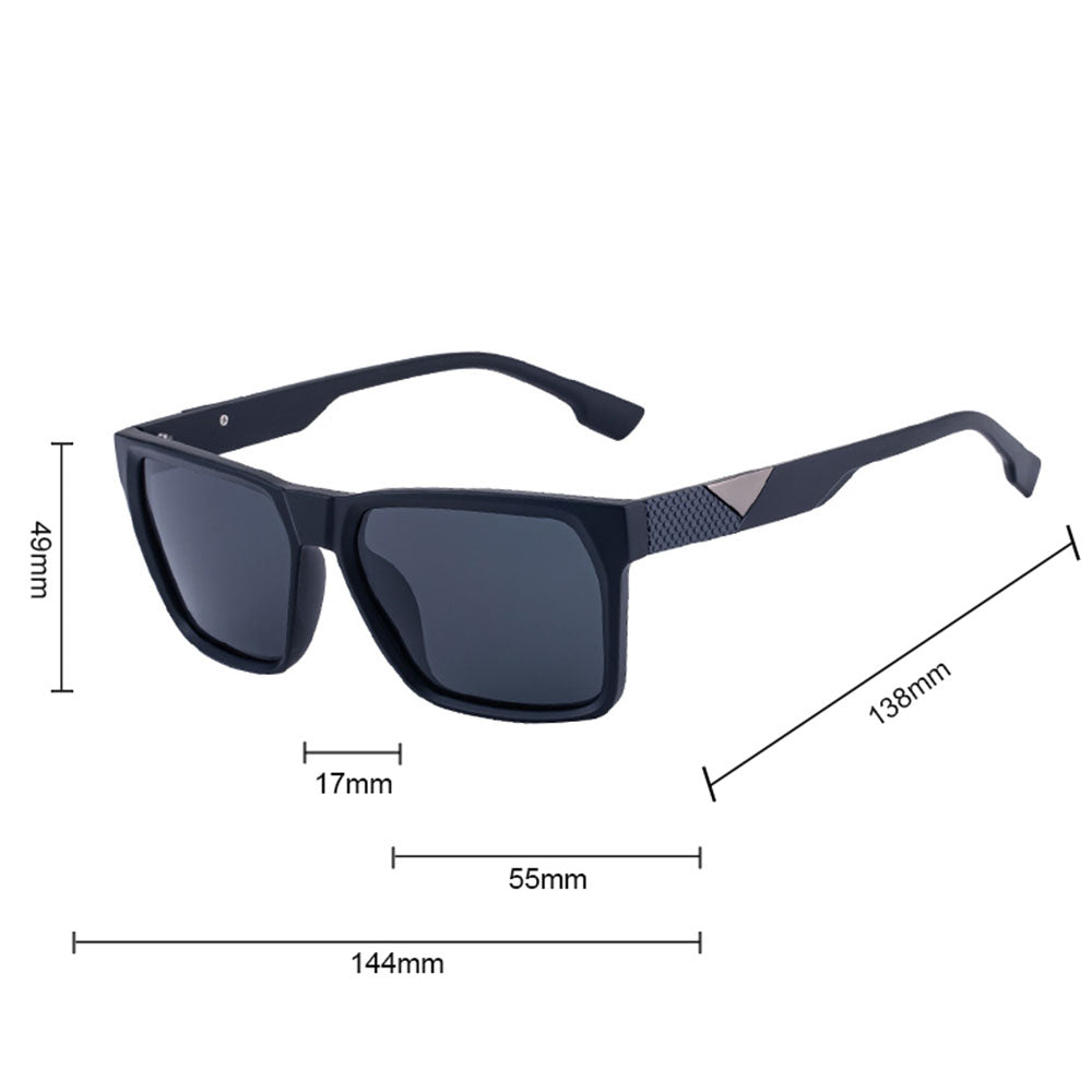 Muške naočare za sunce Techsuit 8500, polarizovane, UV zaštita, crno-sive