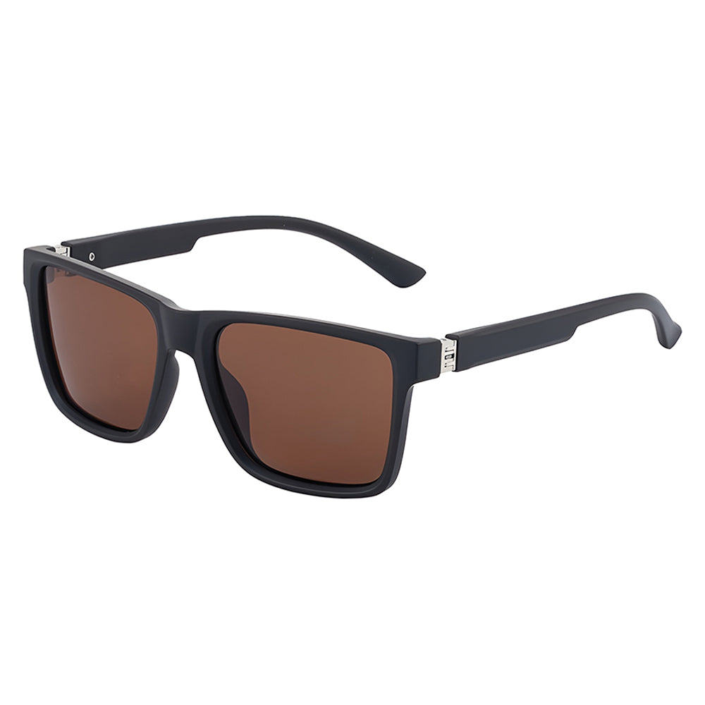 Muške naočare za sunce Techsuit 8506, polarizovane, UV zaštita, mat sivo smeđe