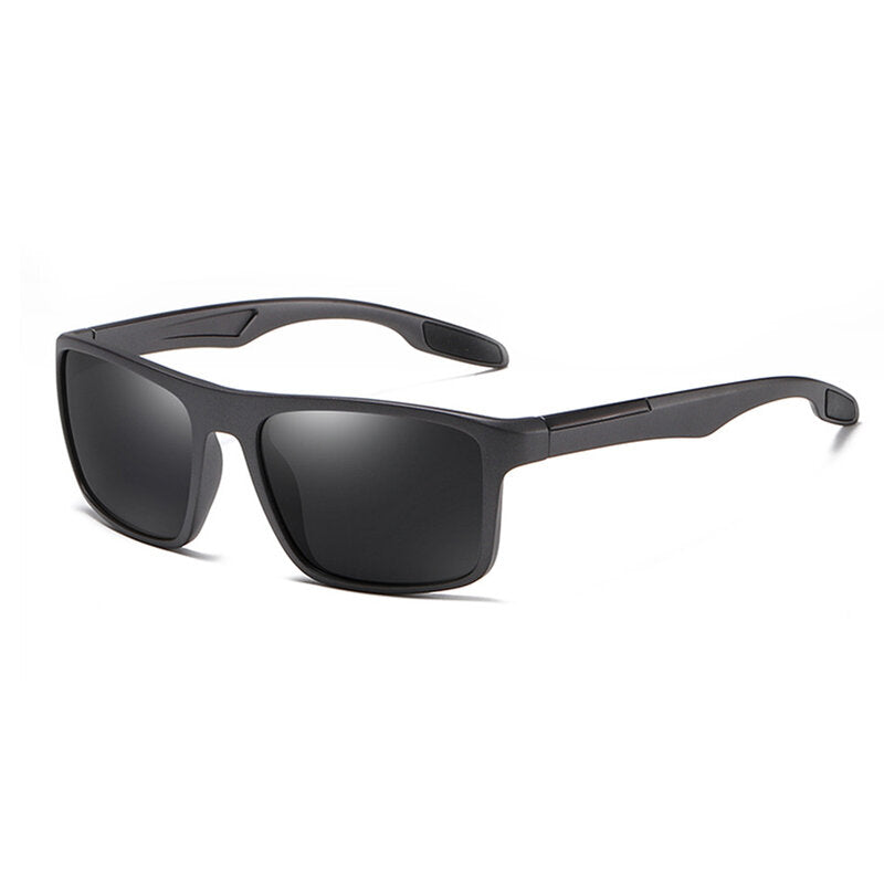 Muške sunčane naočare Techsuit TR90 (MM101), Polarizovane, UV zaštita, Mat crne sive