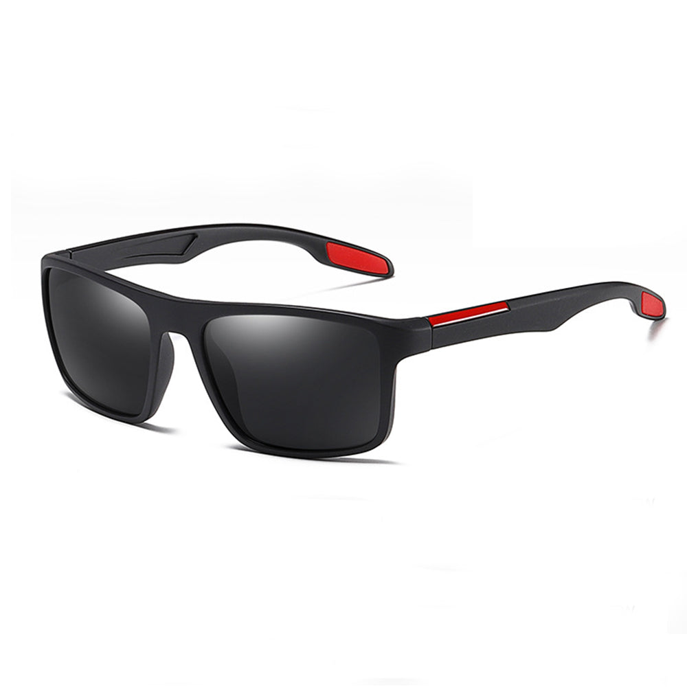 Muške sunčane naočare Techsuit TR90 (MM101), polarizovane, UV zaštita, mat crne crvene