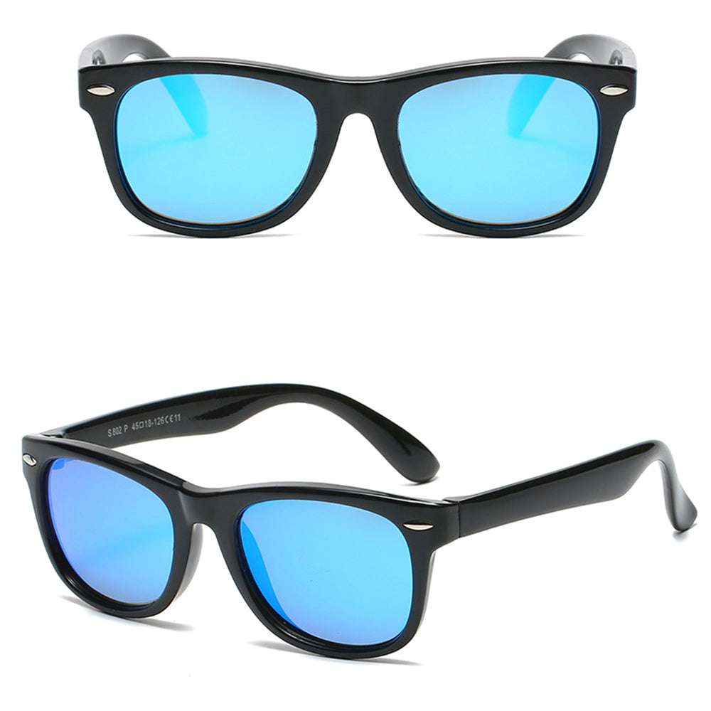 Dečije naočare za sunce Techsuit D802, polarizovane, UV zaštita, crno plave