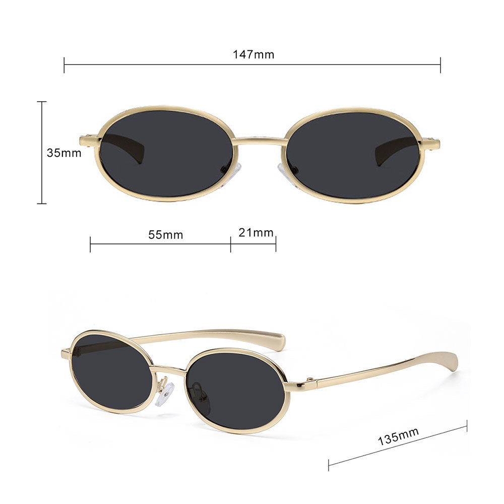Naočare za sunce za dame Techsuit 3220, zlatno crne