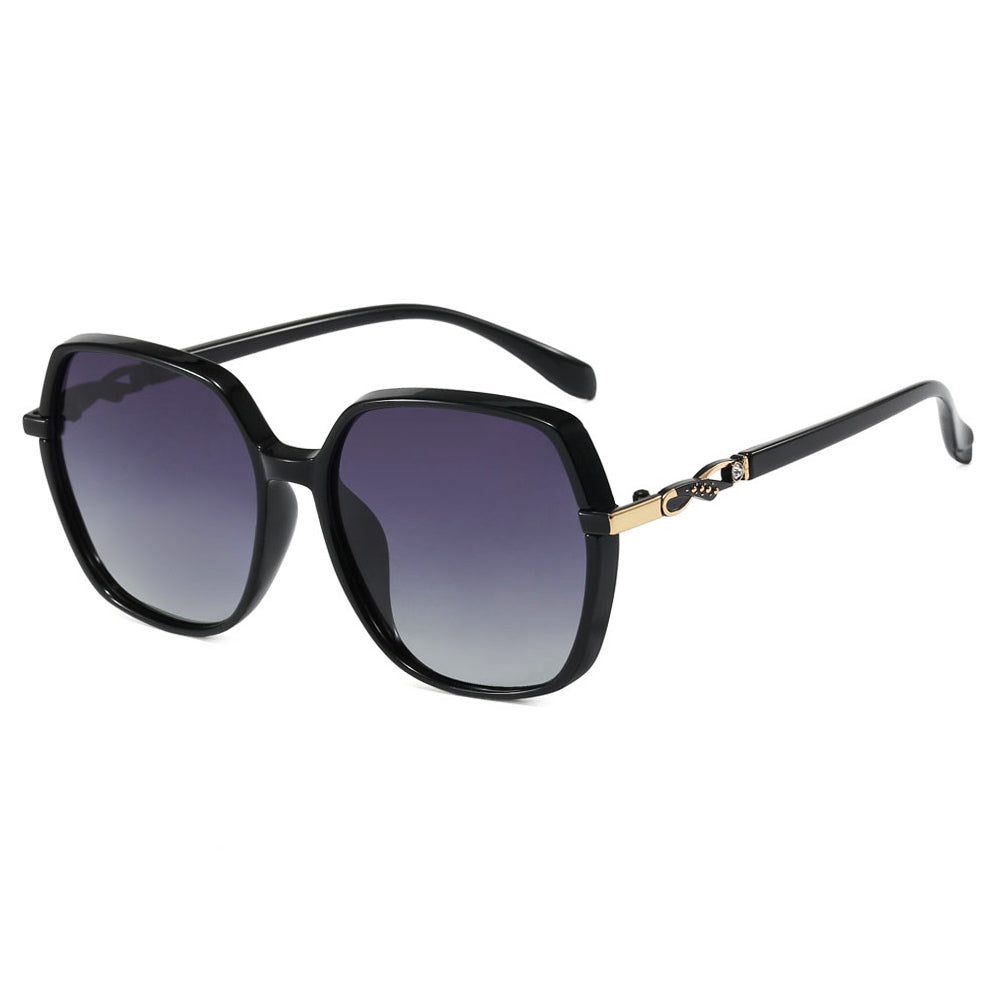 Naočare za sunce za dame Techsuit 5223, Polarizovane, UV zaštita, Crne