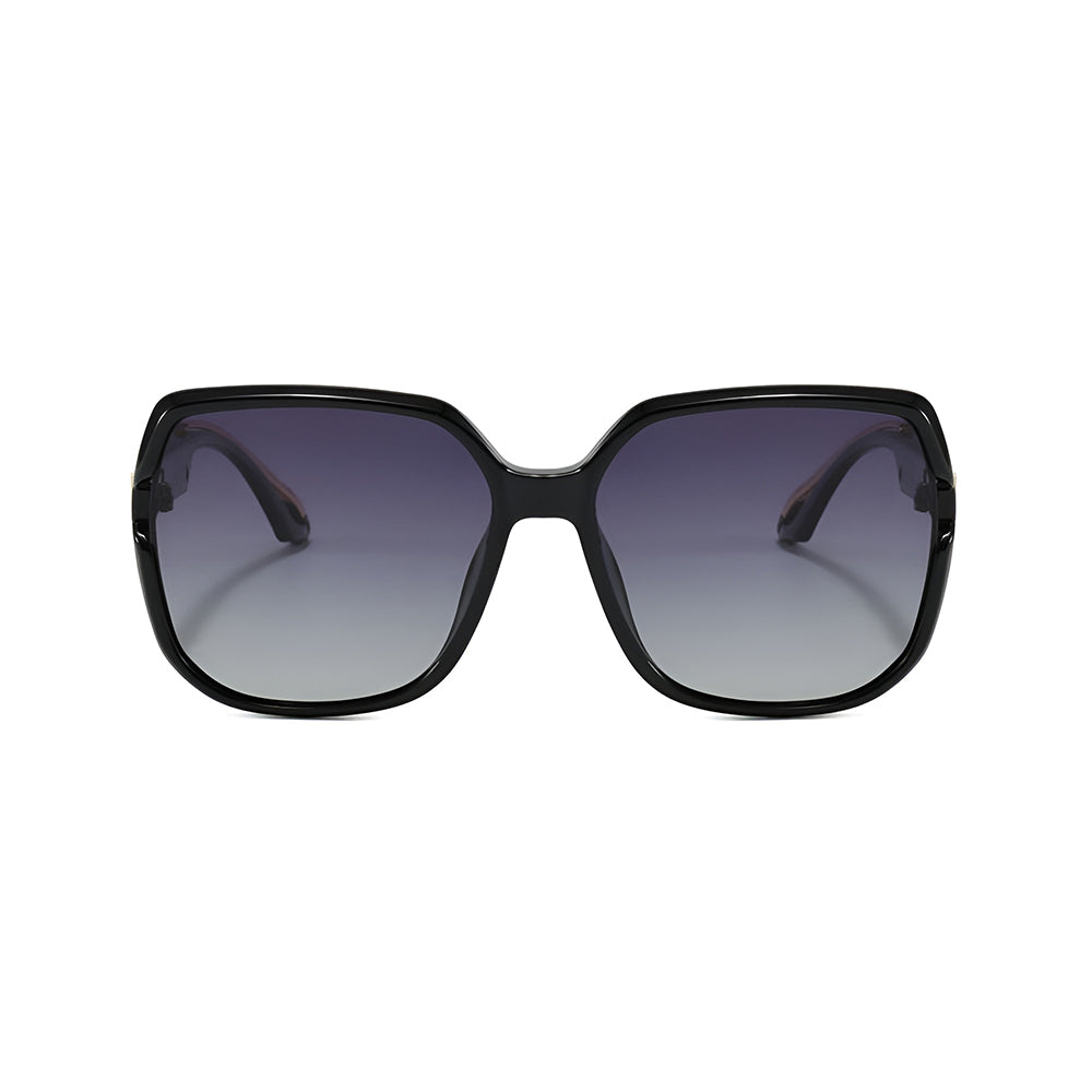 Ženske sunčane naočare Techsuit 5228, polarizovane, crno-zlatne