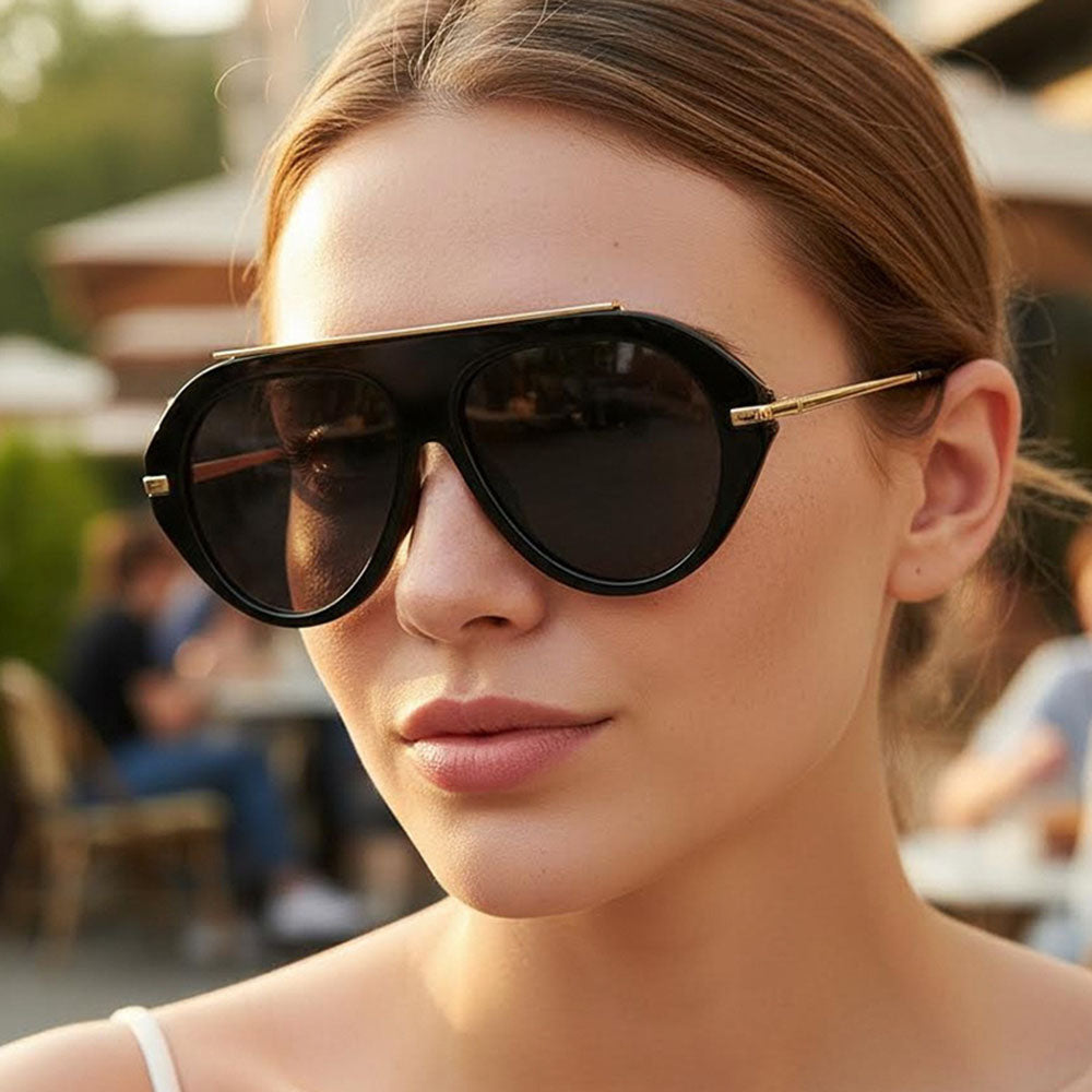 Naočare za sunce za dame Techsuit 8092, crno-smeđe
