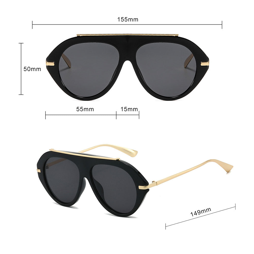 Naočare za sunce za dame Techsuit 8092, crno-smeđe