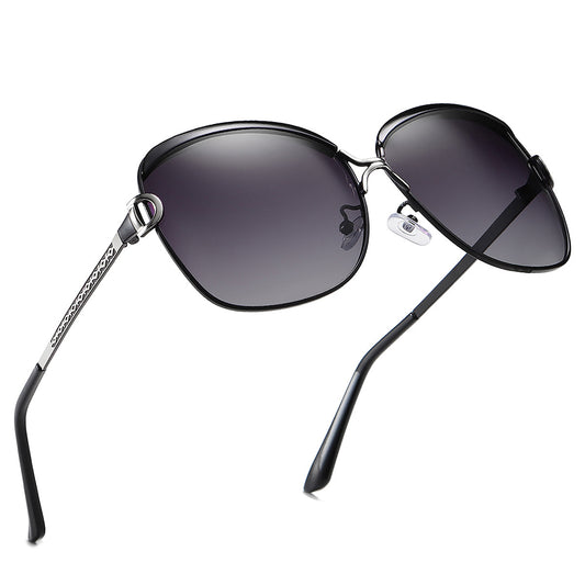 Naočare za sunce za dame Techsuit 8702, polarizovane, UV zaštita, crne