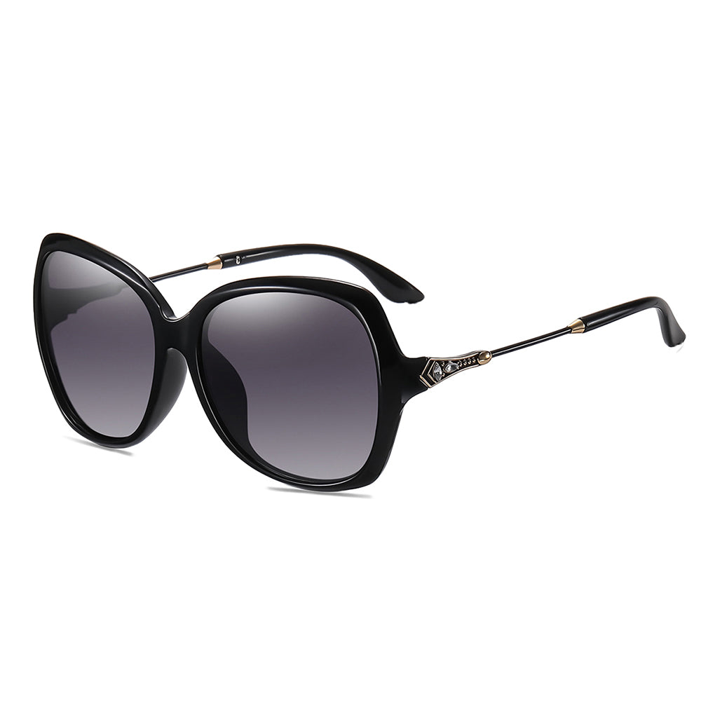 Naočare za sunce za dame Techsuit 8881, polarizovane, UV zaštita, crno sive