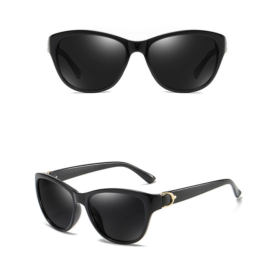 Ženske naočare za sunce Techsuit A572, polarizovane, UV zaštita, crno-sive