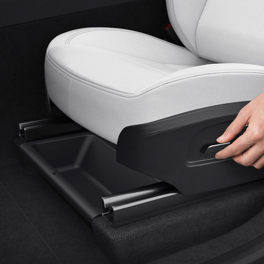 Auto organizator Spigen TO222J sa montažom ispod sedišta za Tesla Y Juniper, Set 2 komada