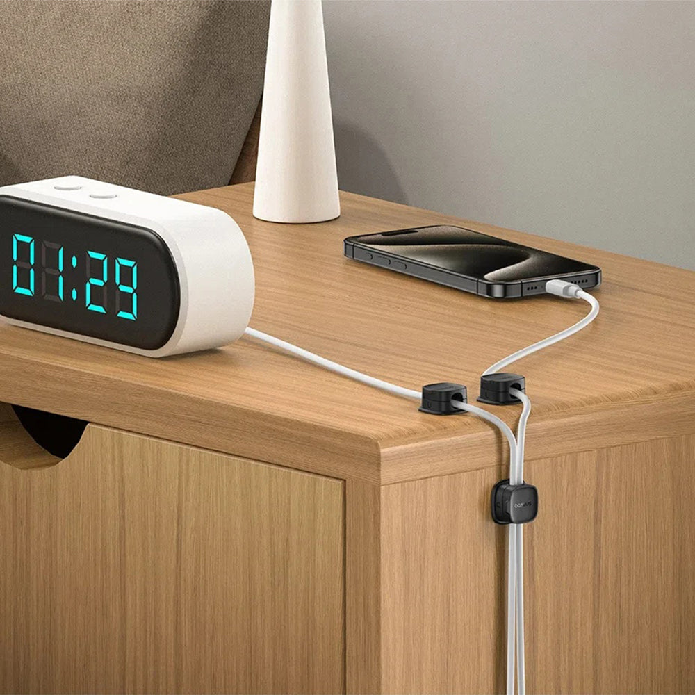 Organizator Kablova Baseus Lite Magnetic, Set 3 Komada, Beli B01331106211-00