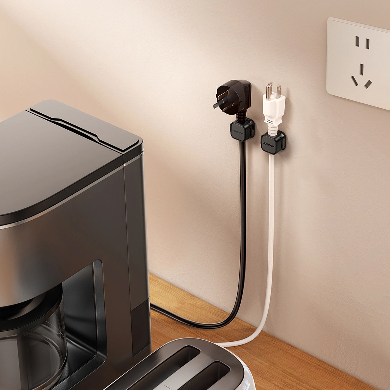 Organizator Kablova Joyroom JR-ZS368, Set 6 Komada, Crni