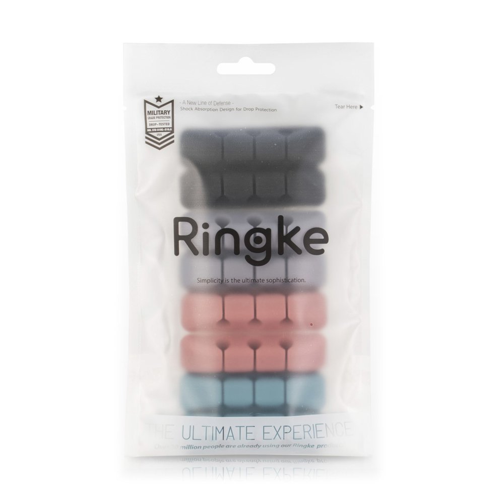 Organizator Kablova Ringke, Set 4 komada, Crna