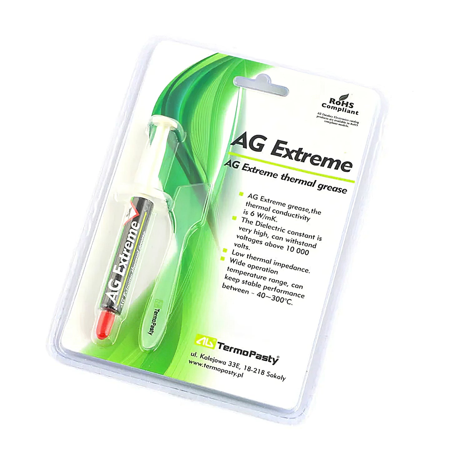 Termalna pasta AG Termopasty AG Extreme, tip špric, 3g ART.AGT-108