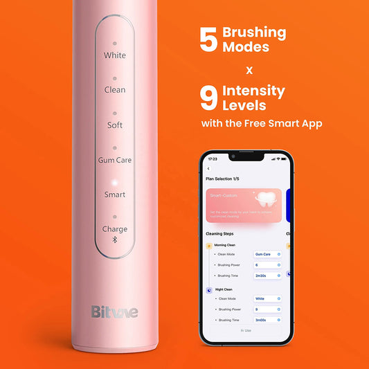 Električna četkica za zube Bitvae S2 Smart, Roze