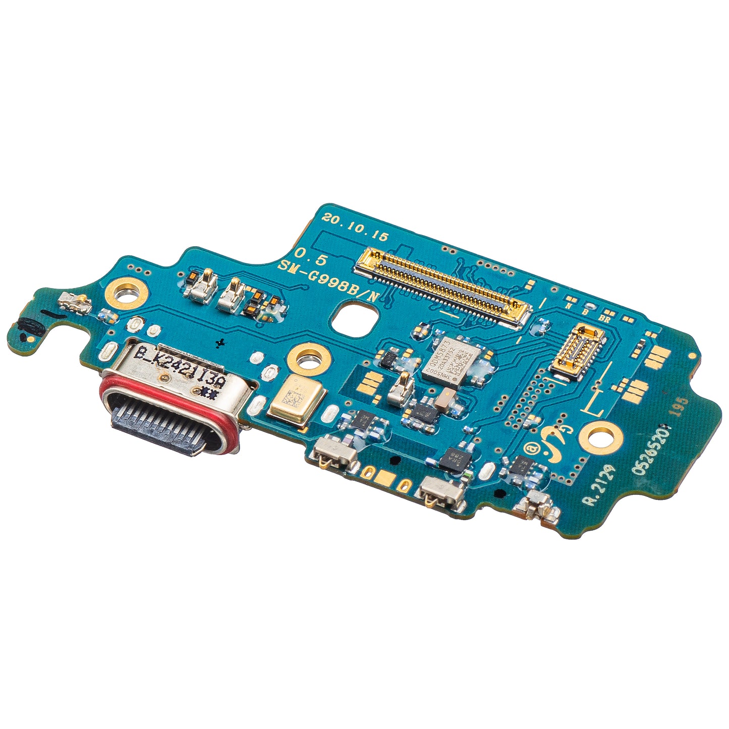 Ploča sa Konektorom Punjenja - Mikrofon - Modul Čitač SIM Samsung Galaxy S21 Ultra 5G G998, Service Pack GH96-14064A