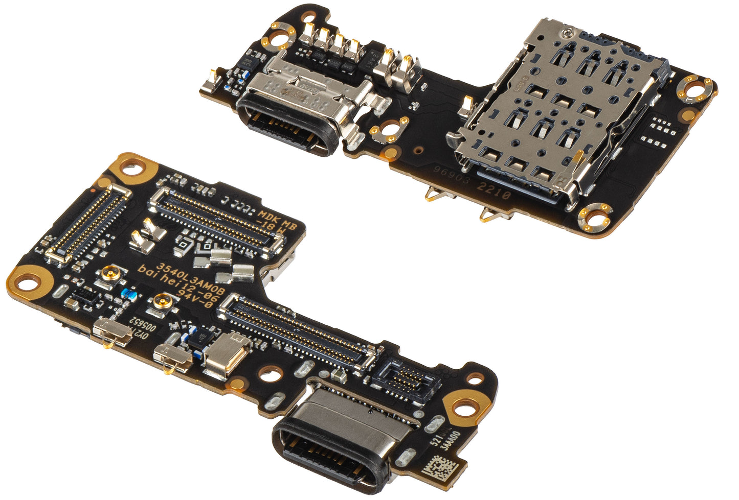 Ploča sa konektorom za punjenje - Mikrofon - Modul čitača SIM Xiaomi 12S / 12X / 12, Service Pack 5600010L3A00