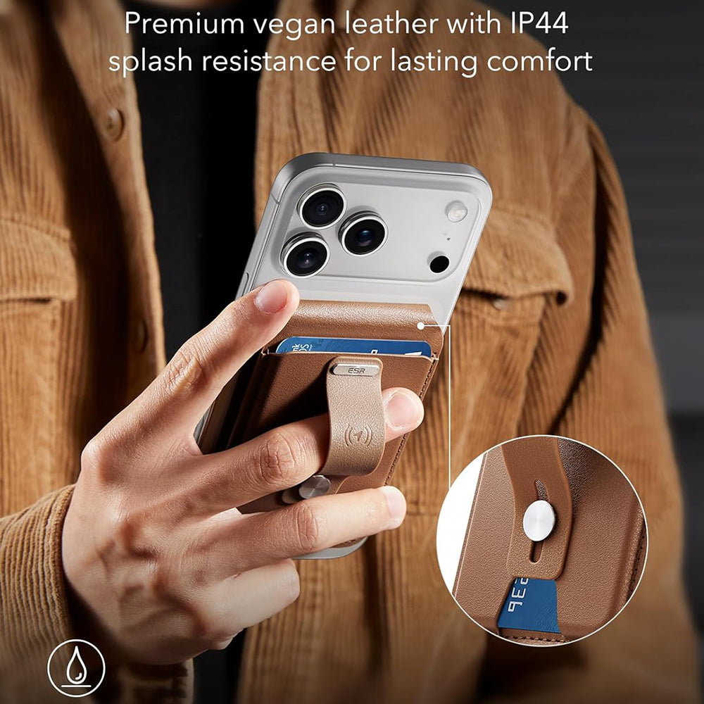 Portofel MagSafe, ESR, Findy my Wallet 5C, Braon