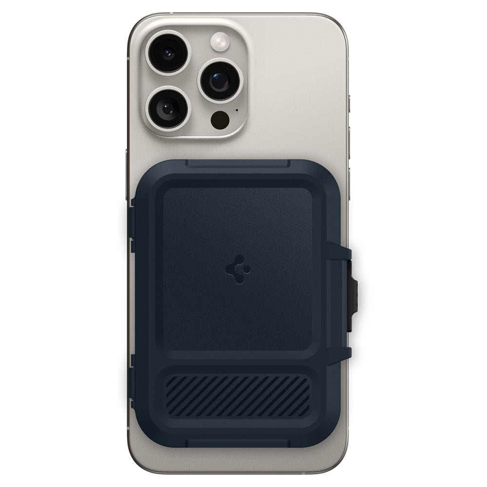 Portofel Magsafe, Spigen, Lock Fit, Crn