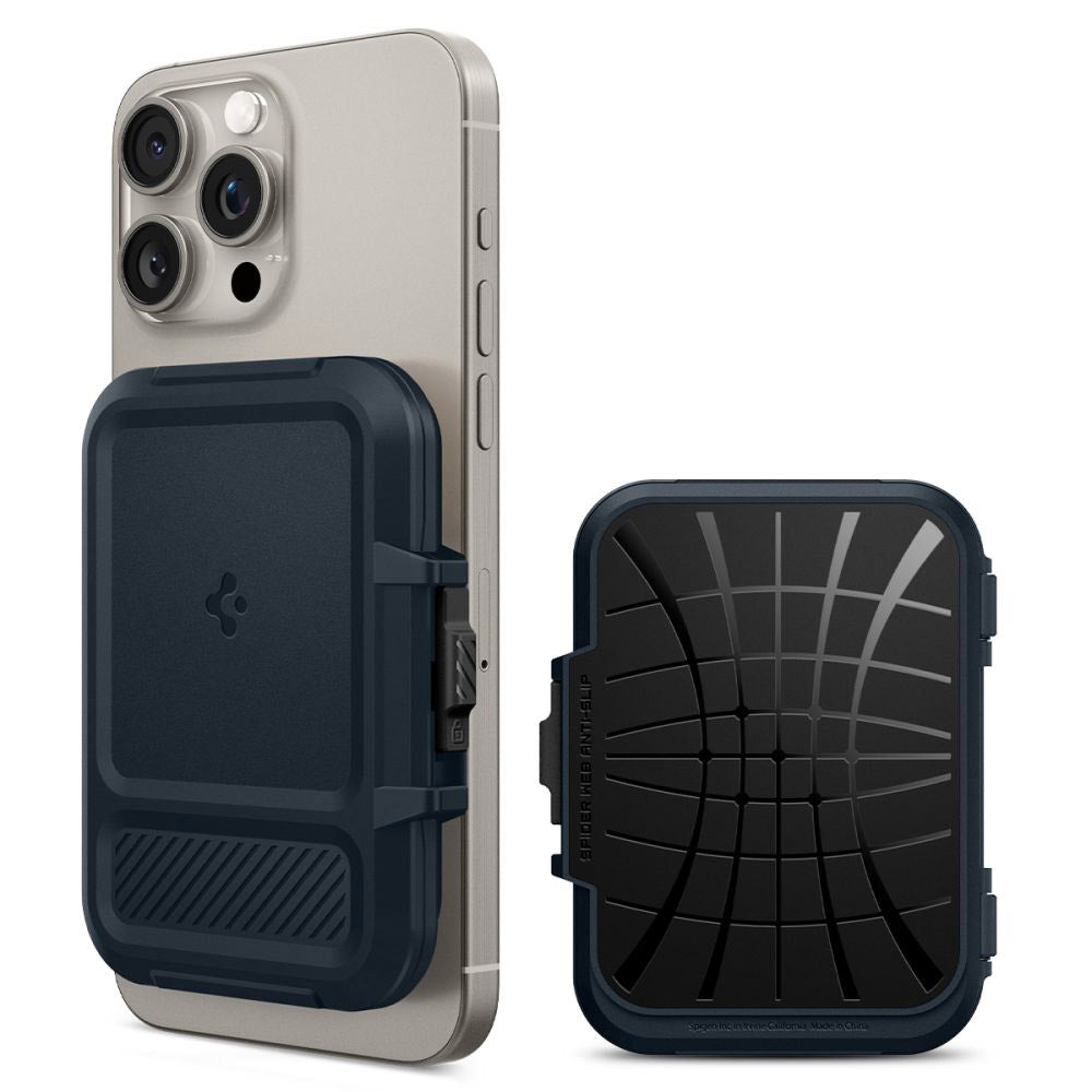 Portofel Magsafe, Spigen, Lock Fit, Crn