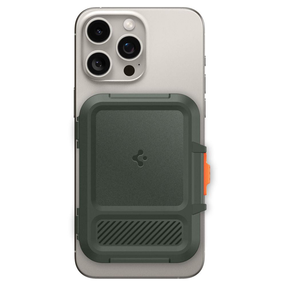 Portofel Magsafe, Spigen, Lock Fit, Zeleno