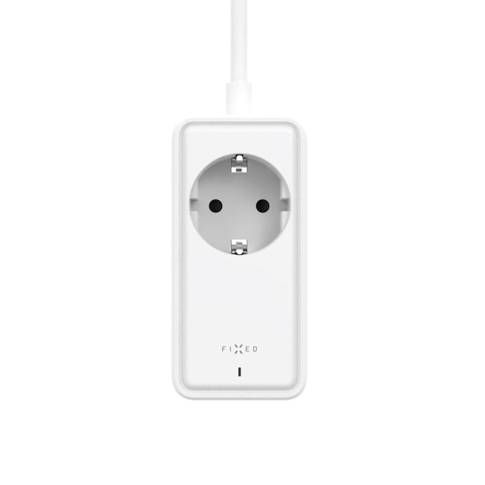 Produžni kabl Fixed, 1 x Schuko - 2 x USB-A - 2 x USB-C, Bela