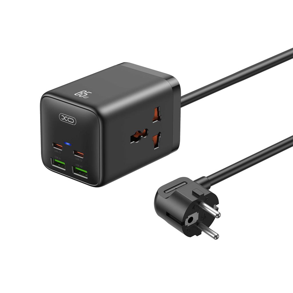 Prelungitor XO Design WL24, 2 x Utikač, Crna
