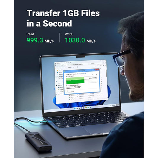 Rack UGREEN CM578 za SSD M.2 NVMe, Sivi