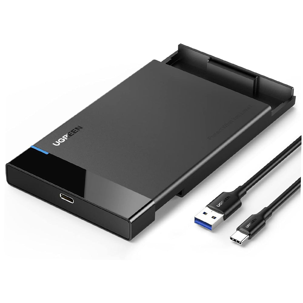 Rack UGREEN US221 (50743) za HDD / SSD SATA 2.5inch, USB-C, Crni