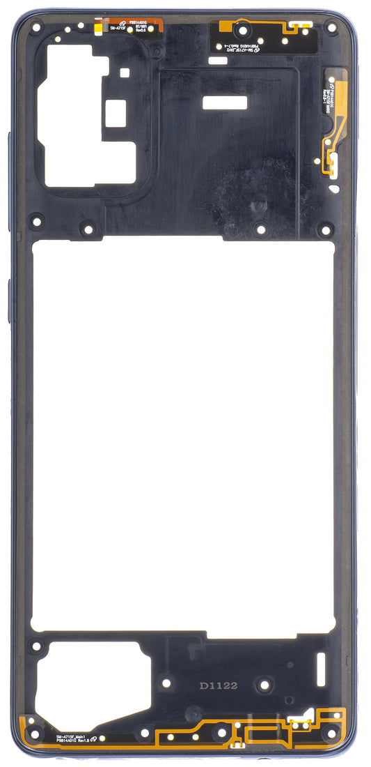 Srednji Kućište Samsung Galaxy A71 A715, Crna (Prism Crush Black)