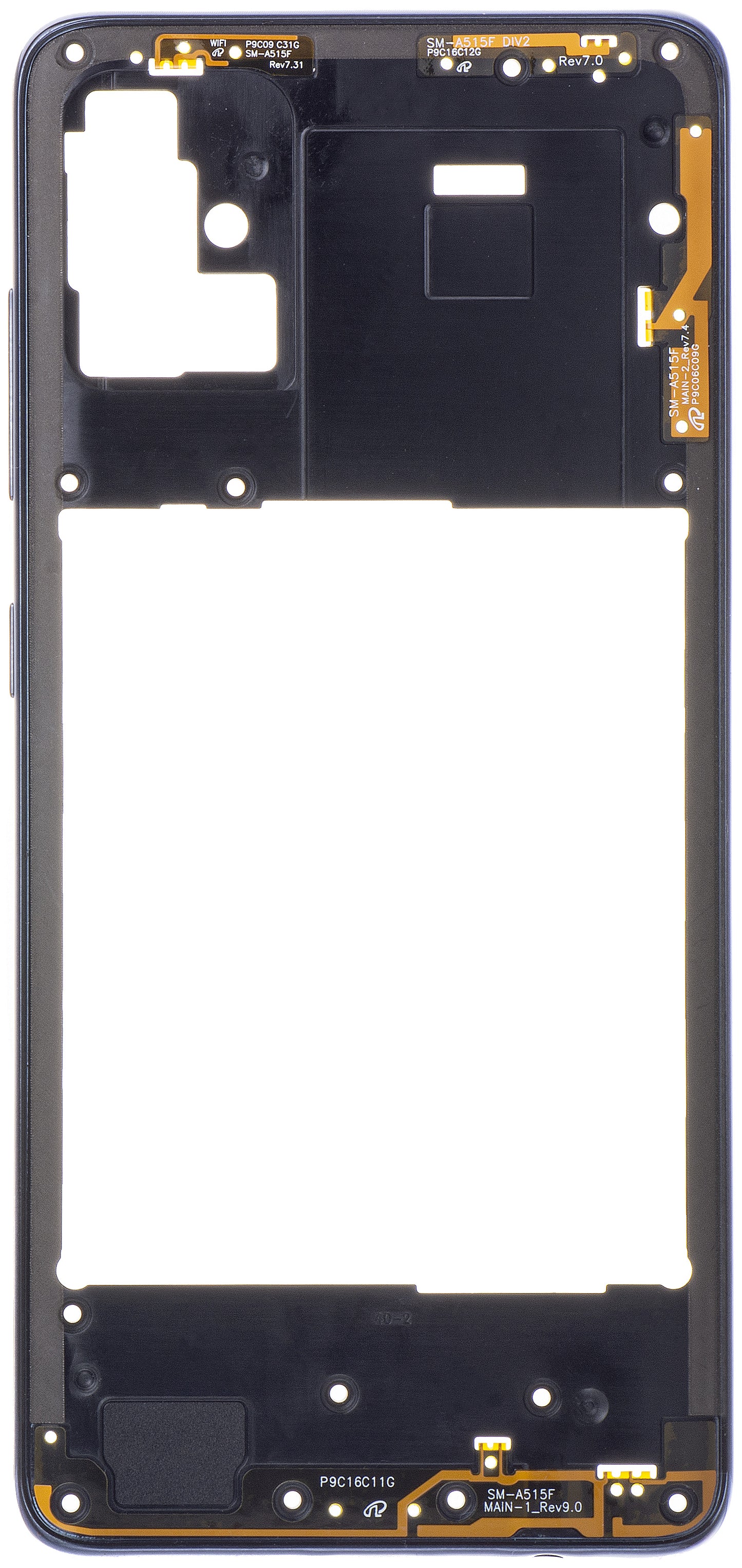 Srednje kućište Samsung Galaxy A51 A515, Crno