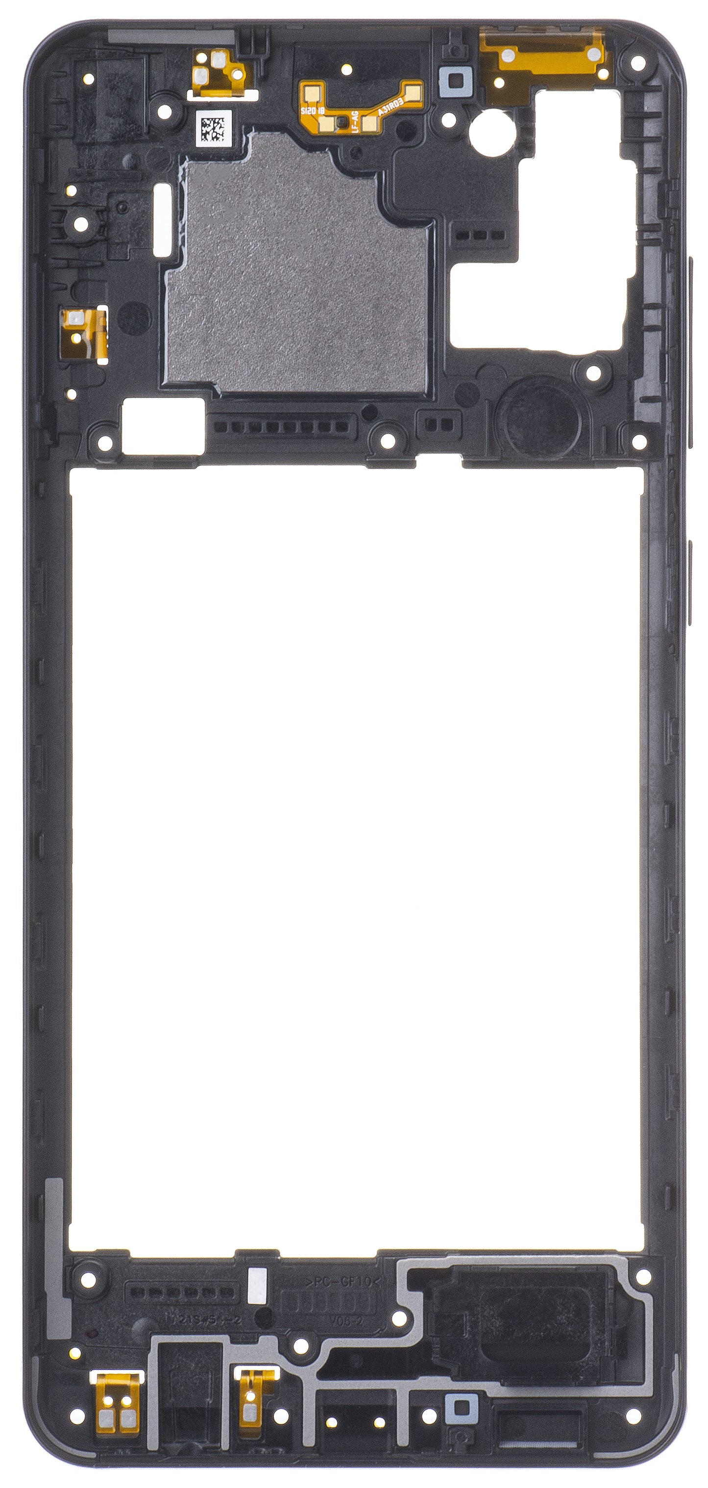 Carcasa Mijloc Samsung Galaxy A21s A217, Crna