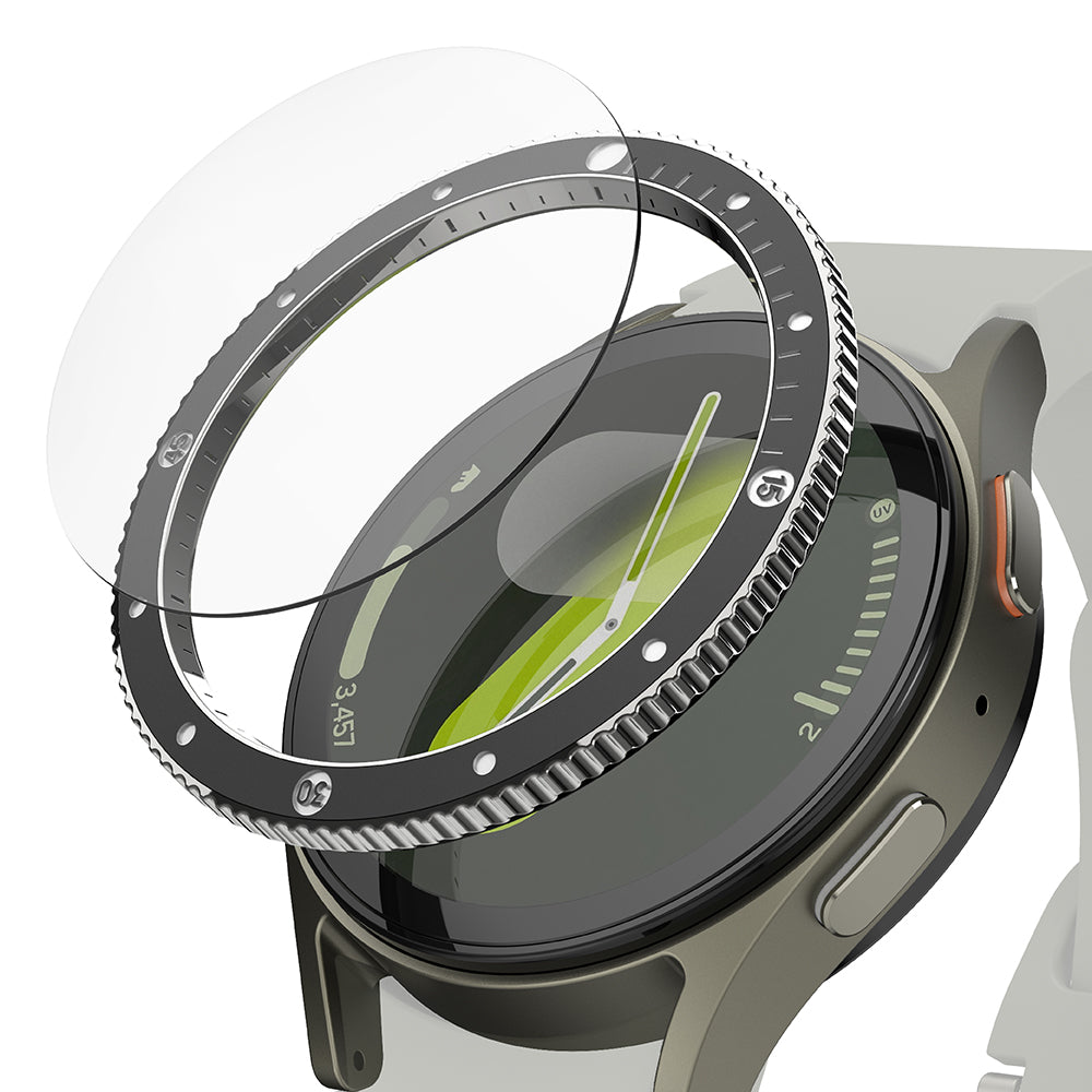 Rama Zaštita Ringke Premium Styling za Samsung Galaxy Watch7 44mm, Model 2, Crna