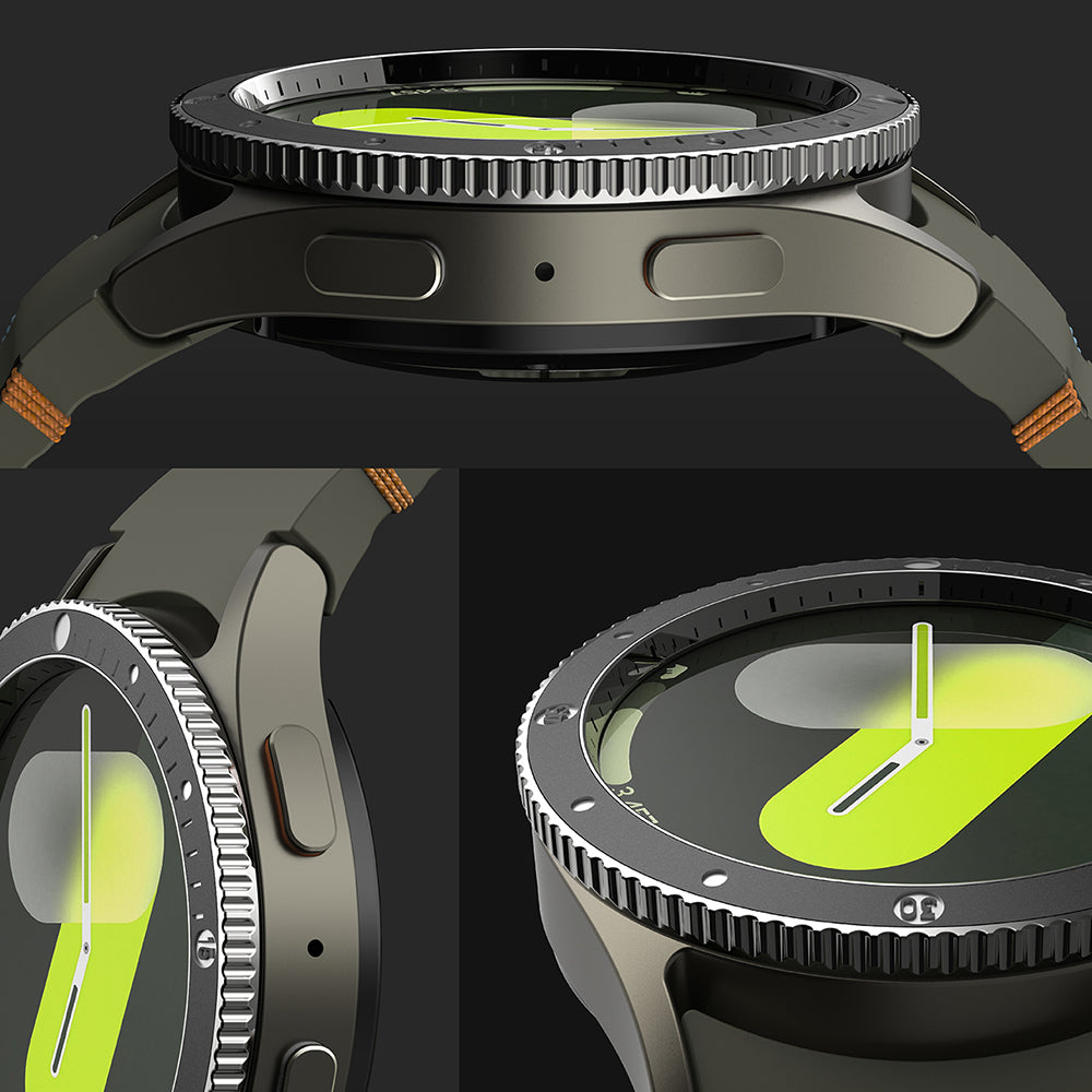 Rama Zaštita Ringke Premium Styling za Samsung Galaxy Watch7 44mm, Model 2, Crna