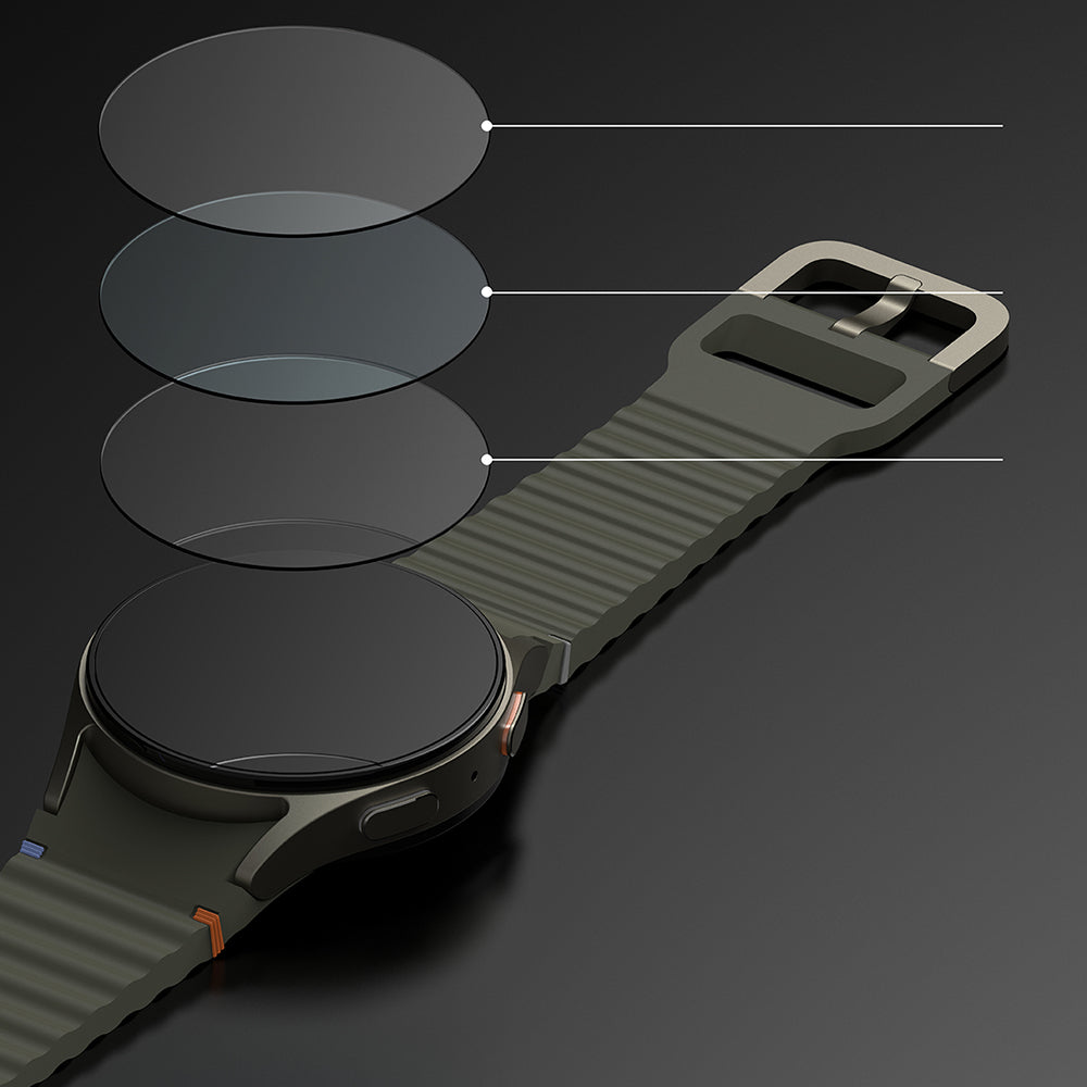 Okvir zaštite Ringke Styling za Samsung Galaxy Watch7 44mm, Model 5, Srebrni