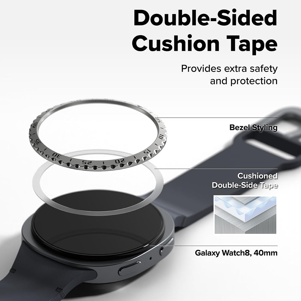 Okvir zaštite Ringke Inner Styling za Samsung Galaxy Watch8 Classic, Crni