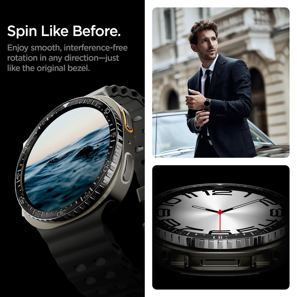 Rama Zaštita Spigen Tune Diver za Samsung Galaxy Watch8 44mm, Crna ACS10008