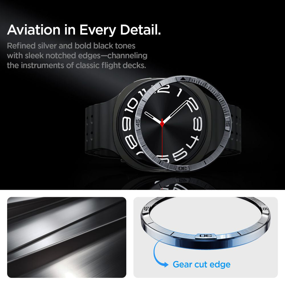 Rama Zaštita Spigen Tune Pilot za Samsung Galaxy Watch8 44mm, Srebrna ACS10009