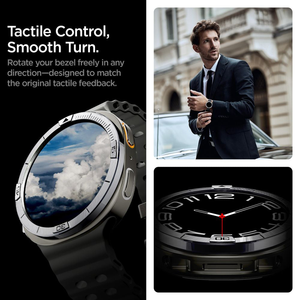 Rama Zaštita Spigen Tune Pilot za Samsung Galaxy Watch8 44mm, Srebrna ACS10009