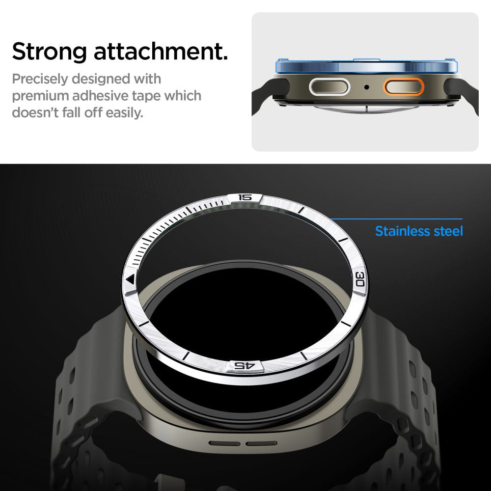 Rama Zaštita Spigen Tune Pilot za Samsung Galaxy Watch8 44mm, Srebrna ACS10009