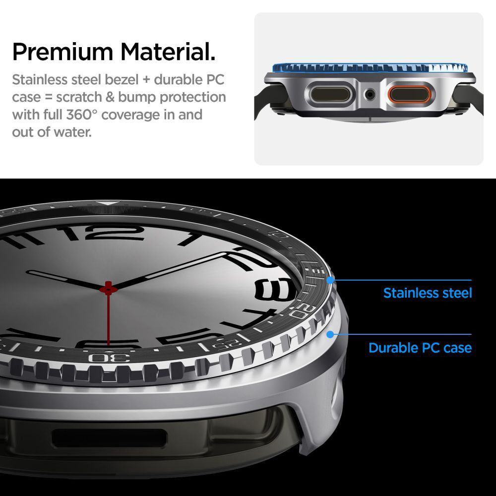 Okvir za zaštitu Spigen Tune Pro Diver za Samsung Galaxy Watch8 44mm, Crni ACS10010