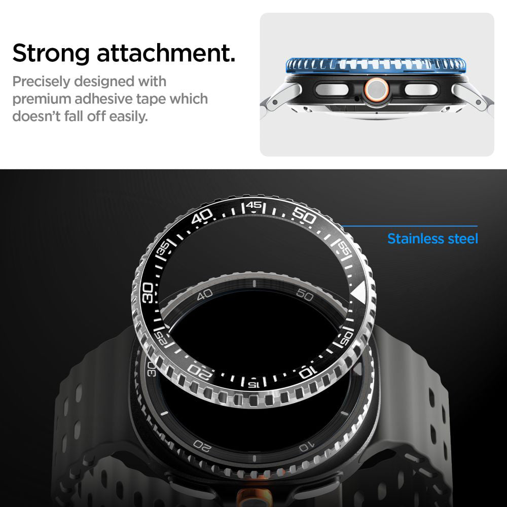 Rama Zaštita Spigen Tune Pro Diver za Samsung Galaxy Watch8 Classic, Crna ACS10016