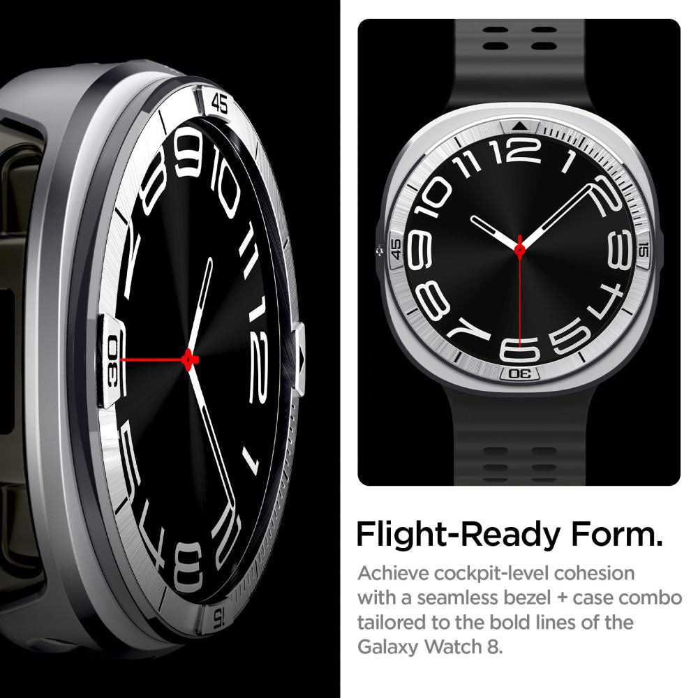 Rama Zaštita Spigen Tune Pro Pilot za Samsung Galaxy Watch8 44mm, Srebrna ACS10011