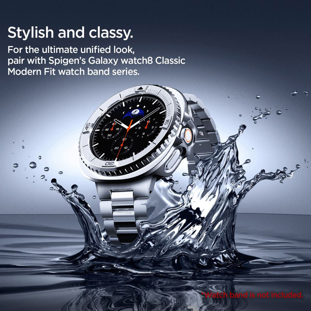 Rama Zaštita Spigen Tune Pro Pilot za Samsung Galaxy Watch8 Classic, Srebrna ACS10017