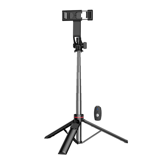 Selfie štap Bluetooth Borofone BY15 Throne, 4.5inch - 7inch, Crna