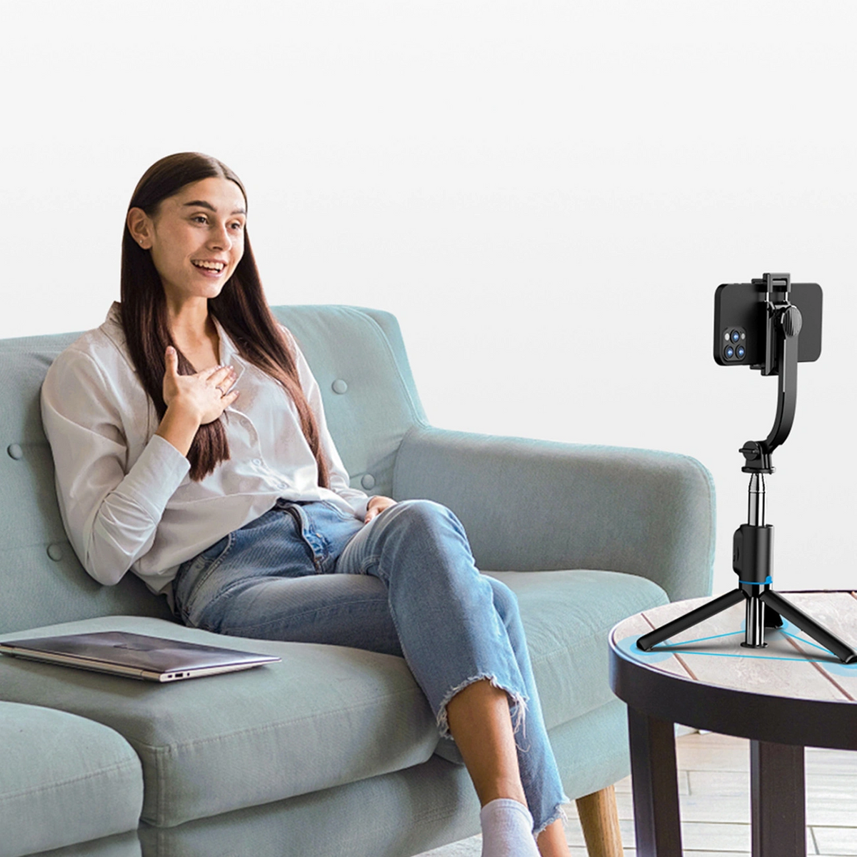 Selfi štap Bluetooth Dudao F18S 4u1, Univerzalni, Crni