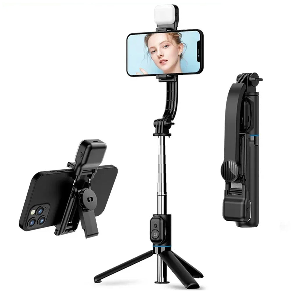 Selfie Stick Bluetooth Techsuit C01s, Univerzalan, Crn