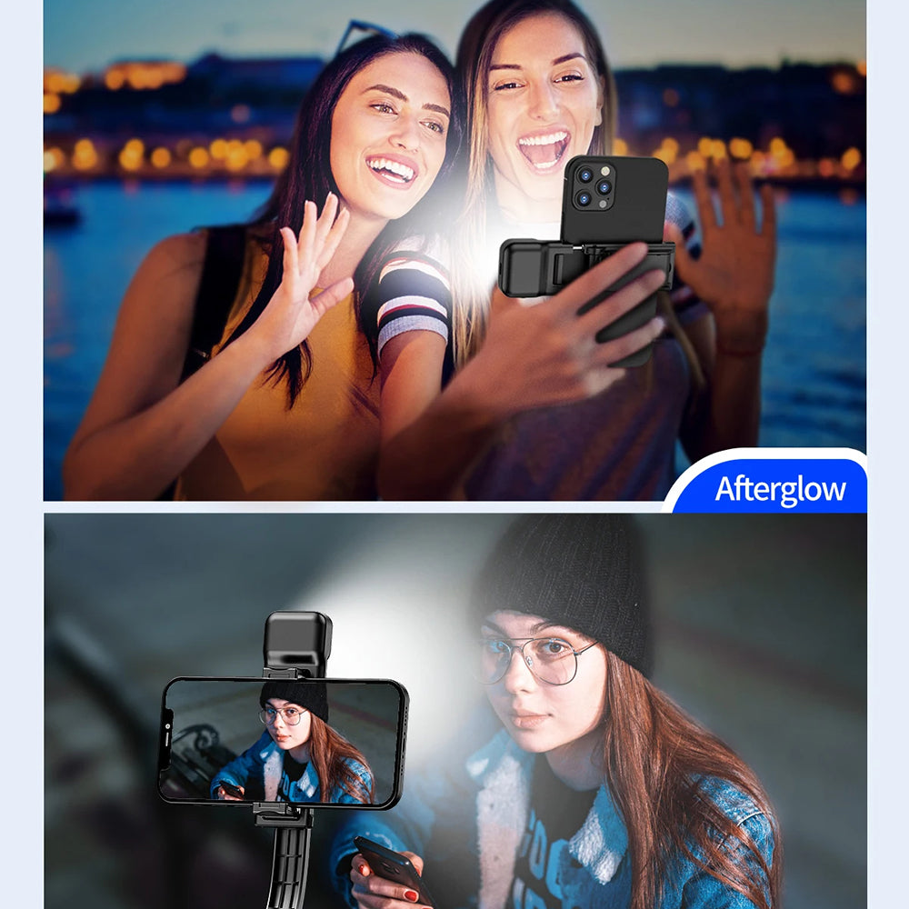 Selfie Stick Bluetooth Techsuit C01s, Univerzalan, Crn