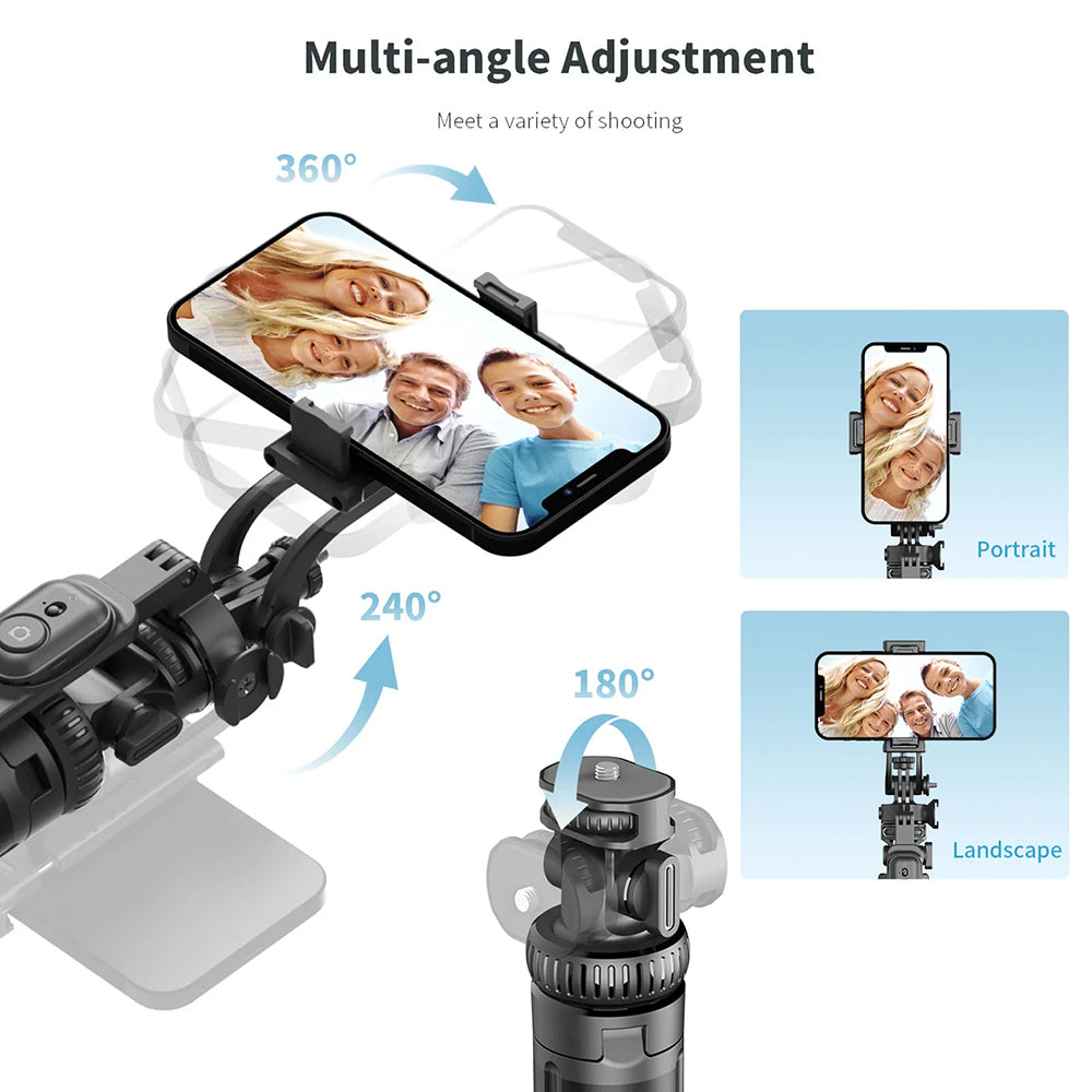 Selfie Stick Bluetooth Techsuit C05, Univerzalan, Crn